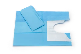 Covetrus Paño Quirúrgico Fenestrado 7 cm Adhesivo 45x75 cm Estéril Azul (2 Paños)